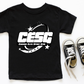 Kids Black and White Logo Tee