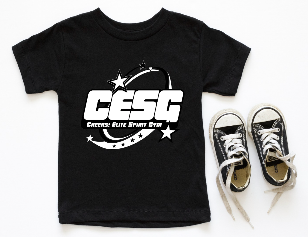 Kids Black and White Logo Tee