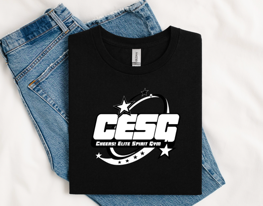Black and White Logo Tee- COMFORT COLORS